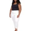 MICHAEL Michael Kors Plus Size High-Rise Crop Skinny Selma Jeans In White