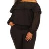 MICHAEL Michael Kors Plus Size Clip Chiffon Off Shoulder Top -MICHAEL Michael Kors Sale Store 613tZKiQ7L. AC SR736920