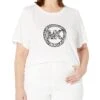 MICHAEL Michael Kors Plus Size Zebra Charm Short Sleeve Logo Tee -MICHAEL Michael Kors Sale Store 61PJl4fjBjL. AC SR736920