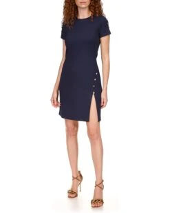 MICHAEL Michael Kors Petite Pyramid Button Dress