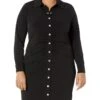 MICHAEL Michael Kors Plus Size Solid Snap Ruched Mini Dress -MICHAEL Michael Kors Sale Store 61pO9UTHYhL. AC SR736920