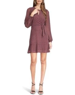 MICHAEL Michael Kors Petite Mesh Belt Wrap Dress