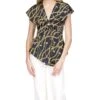 MICHAEL Michael Kors Logo Chain Short Sleeve Ring Top -MICHAEL Michael Kors Sale Store 71FkF2qHIjL. AC SR736920