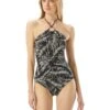 MICHAEL Michael Kors Sonoran Palm Logo Ring Halter One-Piece -MICHAEL Michael Kors Sale Store 71TQN1mp9fL. AC SR736920