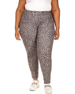 MICHAEL Michael Kors Plus Size Print Twill Pull-On Leggings