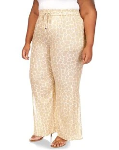 MICHAEL Michael Kors Plus Size Giraffe High Slit Pants