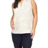 MICHAEL Michael Kors Plus Size Paisley Ruffle Popover Tank -MICHAEL Michael Kors Sale Store 71mZmyXJVEL. AC SR736920