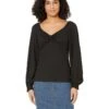 MICHAEL Michael Kors Long Sleeve Puff Sleeve Ruched Top -MICHAEL Michael Kors Sale Store 71p6gvQpV5L. AC SR736920