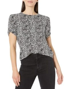 MICHAEL Michael Kors Zebra Petal Sleeve Top