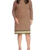 MICHAEL Michael Kors Plus Size Geo Diamond Long Sleeve Border Dress -MICHAEL Michael Kors Sale Store 81L2aRe5AFL. AC SR736920