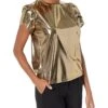 MICHAEL Michael Kors Petite Foil Petal Sleeve Top -MICHAEL Michael Kors Sale Store 81Le04A29xL. AC SR736920