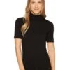 MICHAEL Michael Kors Short Sleeve Solid Mock Neck -MICHAEL Michael Kors Sale Store 81MGZ3rk4TL. AC SR736920