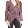 MICHAEL Michael Kors Petite Pop Lux Paisley Wrap Top -MICHAEL Michael Kors Sale Store 81MRF0LtlML. AC SR736920