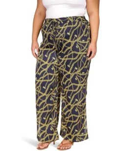 MICHAEL Michael Kors Plus Size Chain High Slit Pants