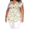 MICHAEL Michael Kors Plus Size Logo Chain Short Sleeve Ring Top -MICHAEL Michael Kors Sale Store 81ZNj4HaI9L. AC SR736920