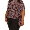 MICHAEL Michael Kors Plus Size Pop French Paisley Tie Top -MICHAEL Michael Kors Sale Store 81eLvqLMoL. AC SR736920