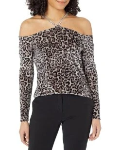 MICHAEL Michael Kors Velvet Chain Cold-Shoulder