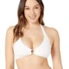 MICHAEL Michael Kors Iconic Solids Logo Ring Halter Bikini Top -MICHAEL Michael Kors Sale Store 81wzSfTmdRL. AC SR736920