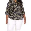 MICHAEL Michael Kors Plus Size Chain Button-Down Shirt -MICHAEL Michael Kors Sale Store 81zYoFi1b9L. AC SR736920