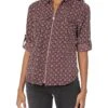 MICHAEL Michael Kors Petite PJ Foulard Lock Zip Shirt -MICHAEL Michael Kors Sale Store 91MYckYwEeL. AC SR736920