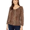 MICHAEL Michael Kors Leopard Peasant Top -MICHAEL Michael Kors Sale Store 91Z3DpSUVsL. AC SR736920