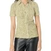 MICHAEL Michael Kors Print Button Front Ruched Top -MICHAEL Michael Kors Sale Store 91cr64n1baL. AC SR736920